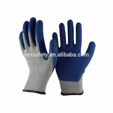 NMSAFETY 10 gauge malha polycotton luvas de látex forradas